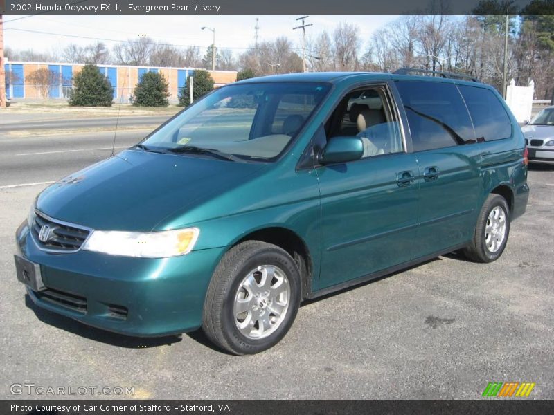 Evergreen Pearl / Ivory 2002 Honda Odyssey EX-L