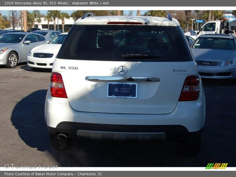 Alabaster White / Ash 2006 Mercedes-Benz ML 350 4Matic