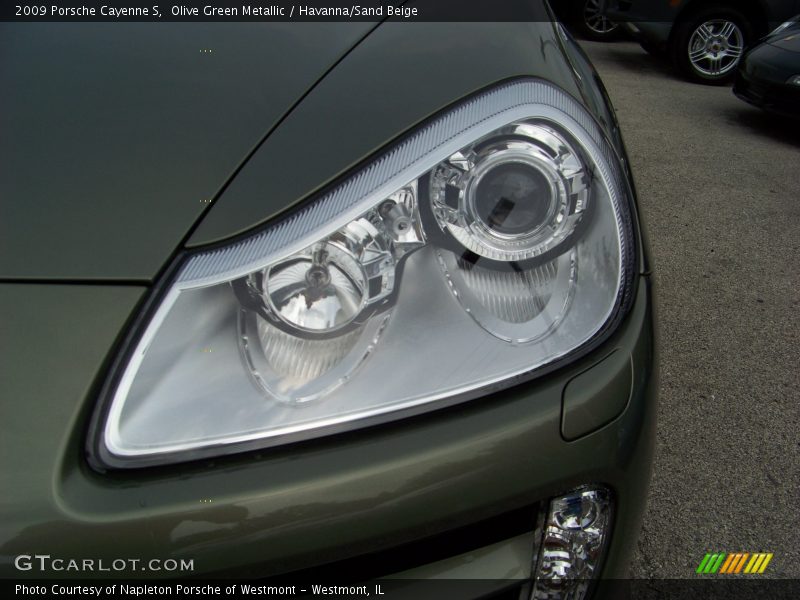 Olive Green Metallic / Havanna/Sand Beige 2009 Porsche Cayenne S