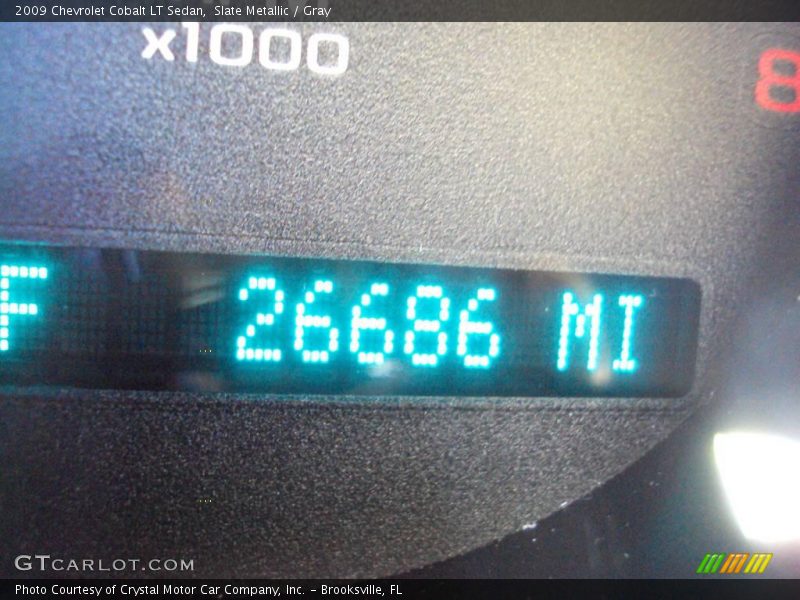Slate Metallic / Gray 2009 Chevrolet Cobalt LT Sedan