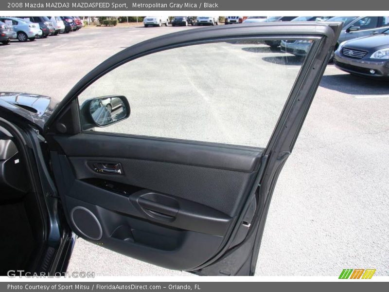 Metropolitan Gray Mica / Black 2008 Mazda MAZDA3 MAZDASPEED Sport