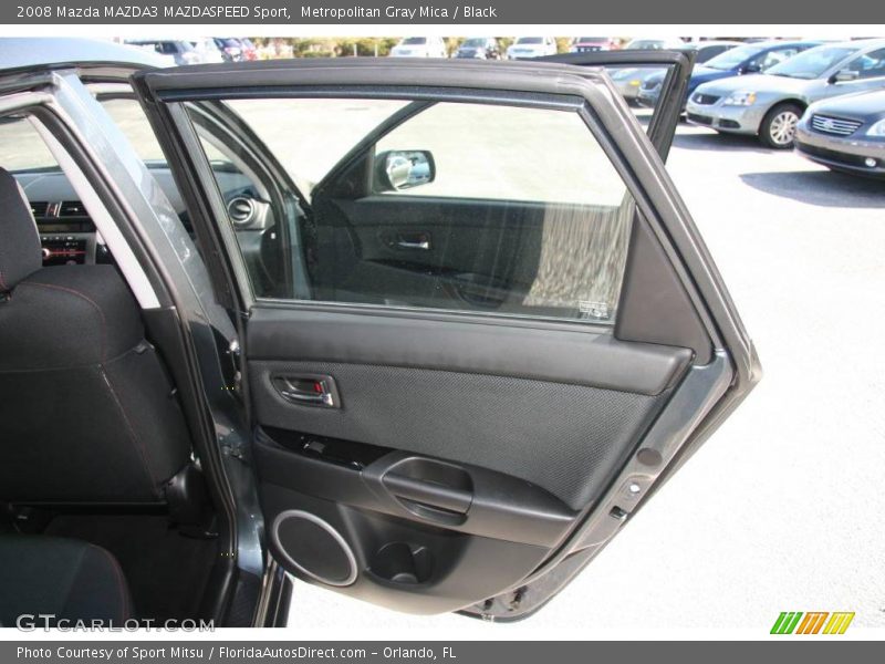 Metropolitan Gray Mica / Black 2008 Mazda MAZDA3 MAZDASPEED Sport