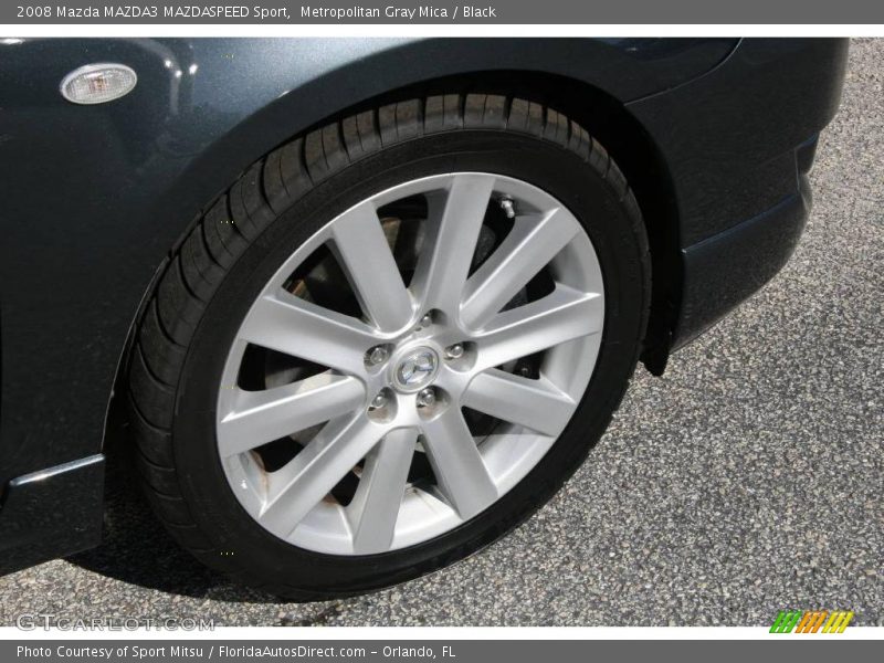Metropolitan Gray Mica / Black 2008 Mazda MAZDA3 MAZDASPEED Sport