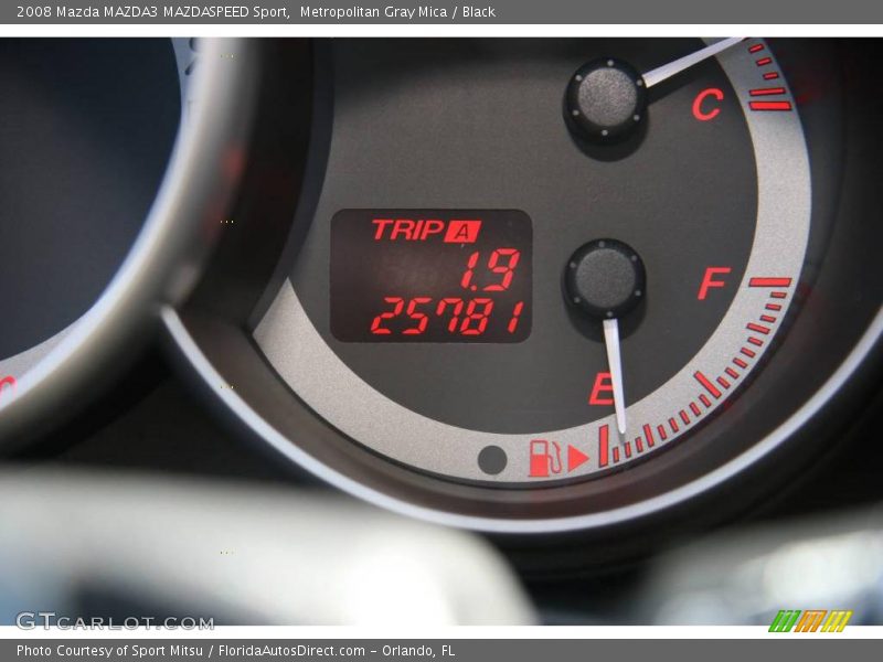 Metropolitan Gray Mica / Black 2008 Mazda MAZDA3 MAZDASPEED Sport