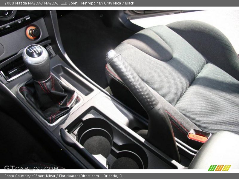 Metropolitan Gray Mica / Black 2008 Mazda MAZDA3 MAZDASPEED Sport