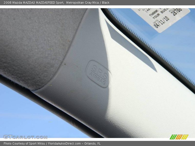 Metropolitan Gray Mica / Black 2008 Mazda MAZDA3 MAZDASPEED Sport