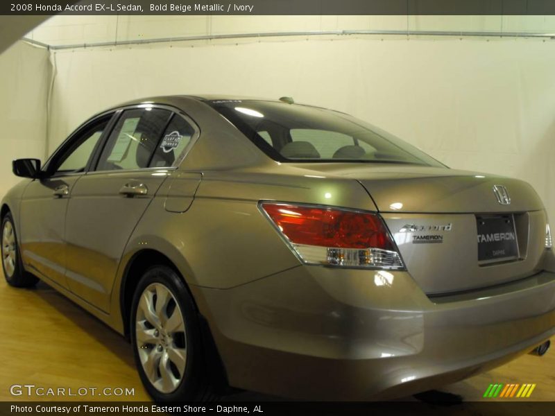 Bold Beige Metallic / Ivory 2008 Honda Accord EX-L Sedan