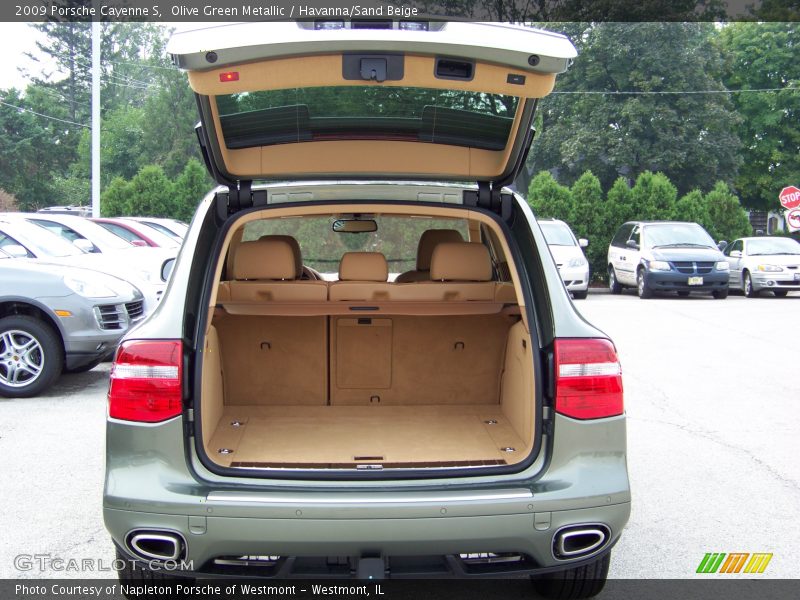 Olive Green Metallic / Havanna/Sand Beige 2009 Porsche Cayenne S