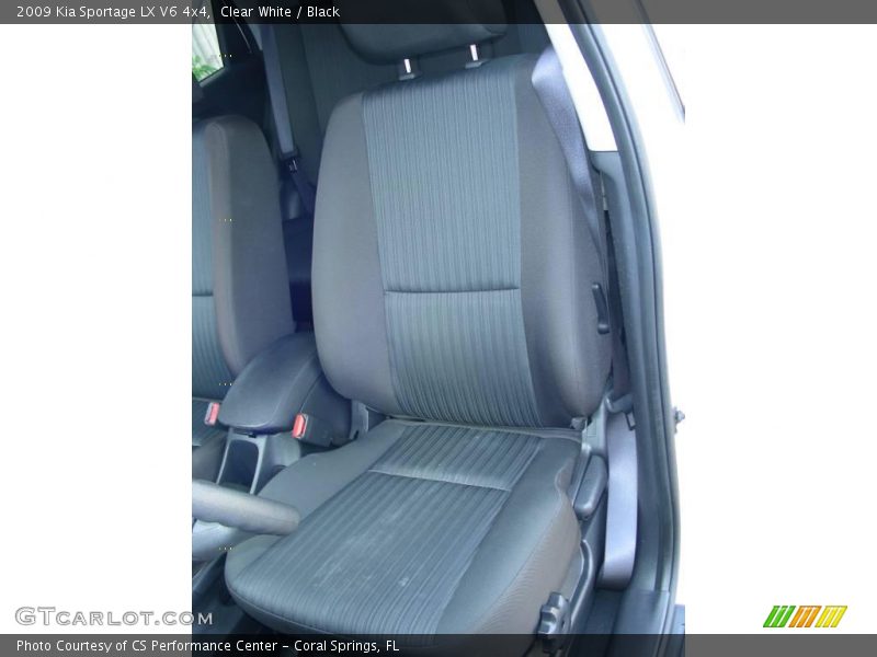 Clear White / Black 2009 Kia Sportage LX V6 4x4