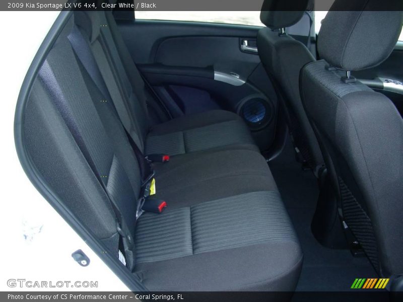 Clear White / Black 2009 Kia Sportage LX V6 4x4
