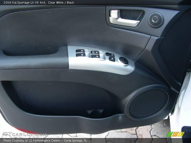 Clear White / Black 2009 Kia Sportage LX V6 4x4