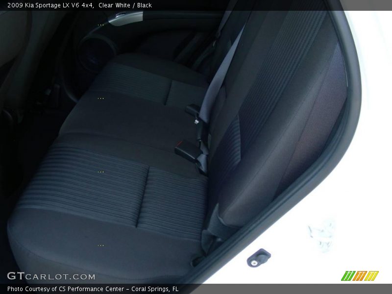 Clear White / Black 2009 Kia Sportage LX V6 4x4