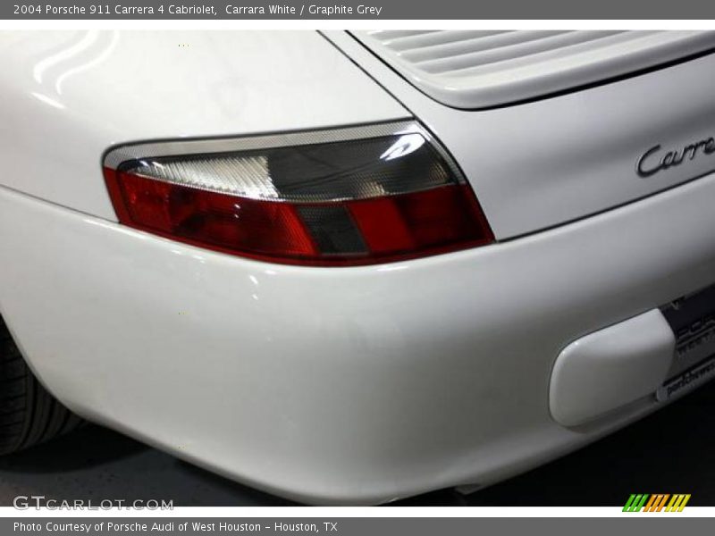 Carrara White / Graphite Grey 2004 Porsche 911 Carrera 4 Cabriolet