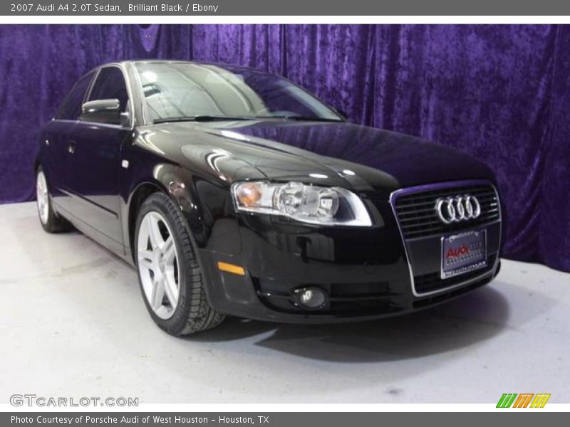 Brilliant Black / Ebony 2007 Audi A4 2.0T Sedan