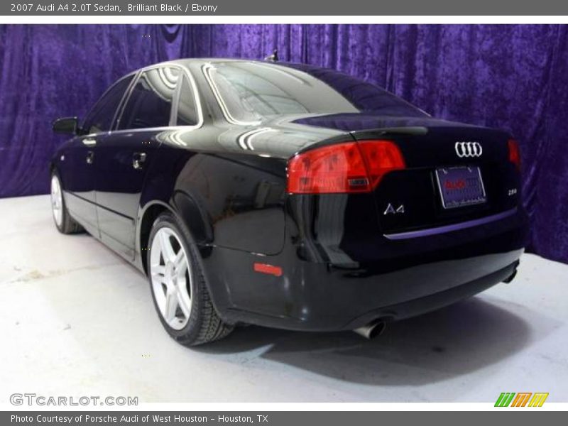 Brilliant Black / Ebony 2007 Audi A4 2.0T Sedan
