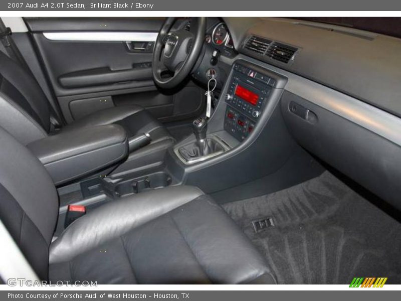 Brilliant Black / Ebony 2007 Audi A4 2.0T Sedan