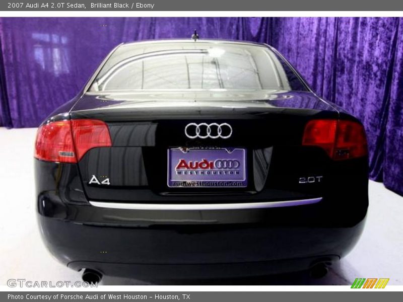 Brilliant Black / Ebony 2007 Audi A4 2.0T Sedan