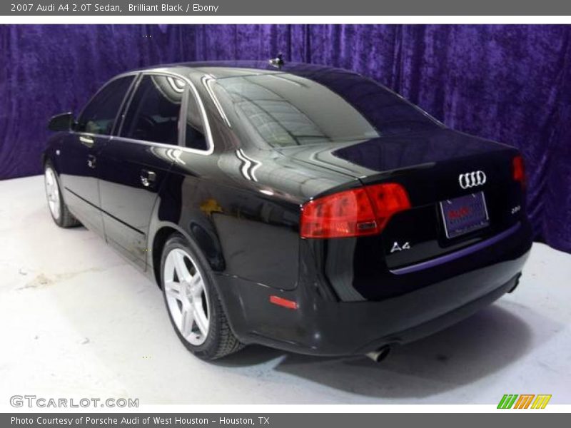 Brilliant Black / Ebony 2007 Audi A4 2.0T Sedan