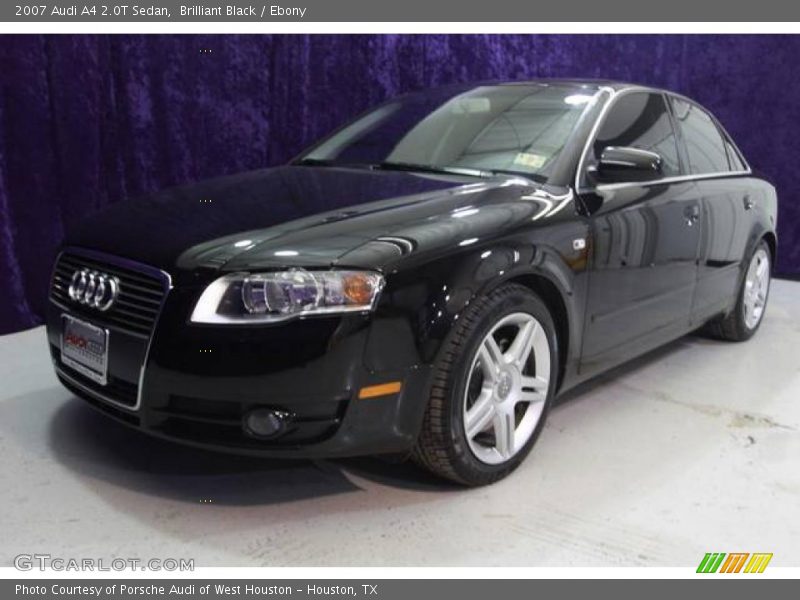 Brilliant Black / Ebony 2007 Audi A4 2.0T Sedan