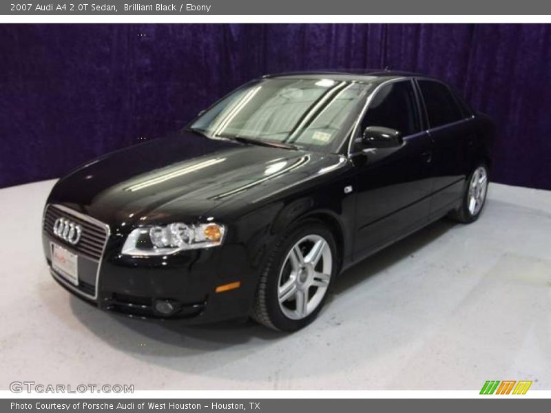 Brilliant Black / Ebony 2007 Audi A4 2.0T Sedan