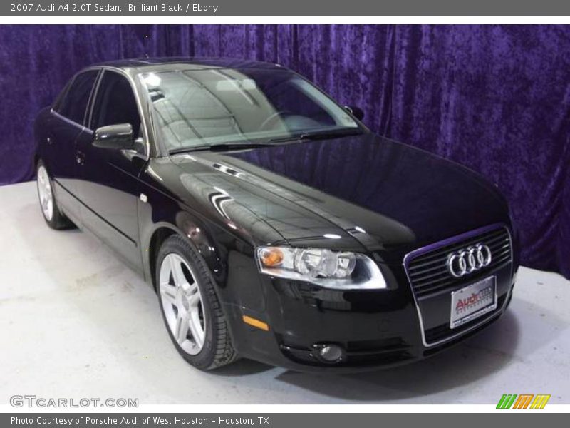 Brilliant Black / Ebony 2007 Audi A4 2.0T Sedan