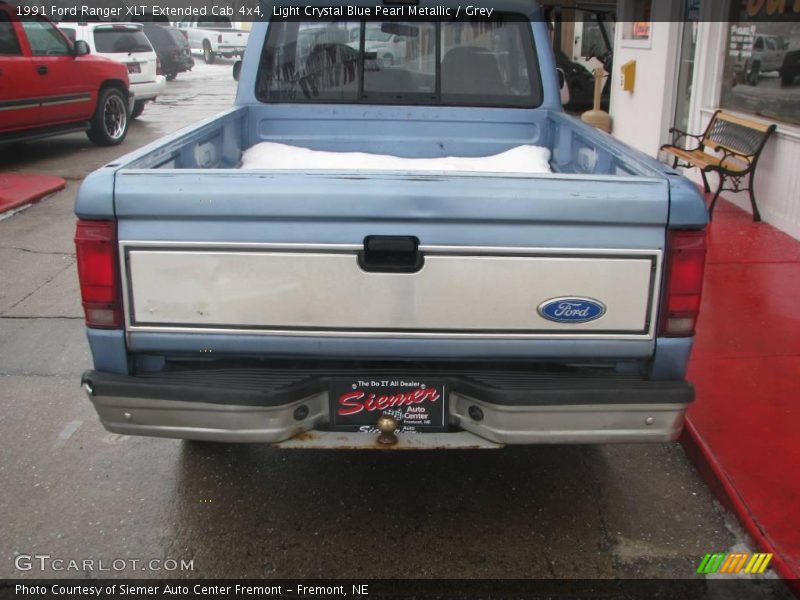 Light Crystal Blue Pearl Metallic / Grey 1991 Ford Ranger XLT Extended Cab 4x4