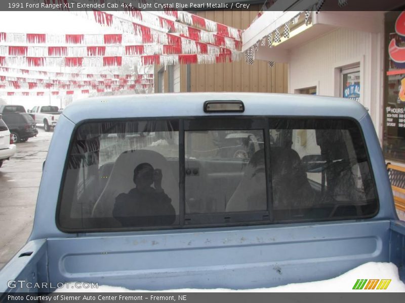 Light Crystal Blue Pearl Metallic / Grey 1991 Ford Ranger XLT Extended Cab 4x4