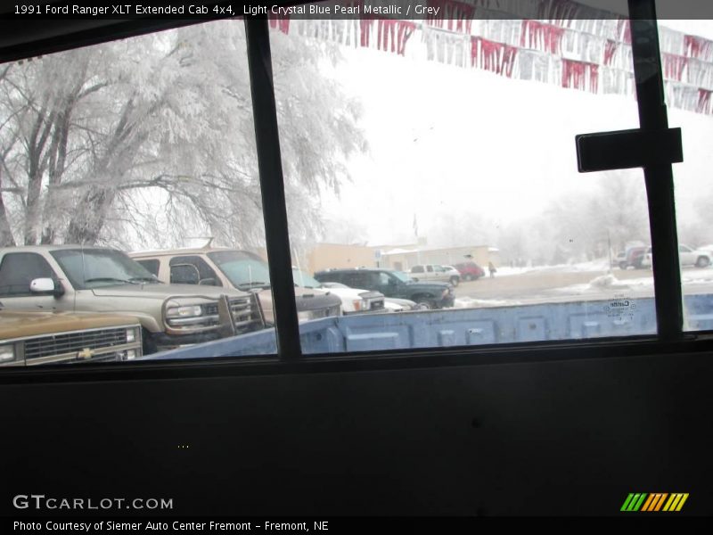 Light Crystal Blue Pearl Metallic / Grey 1991 Ford Ranger XLT Extended Cab 4x4