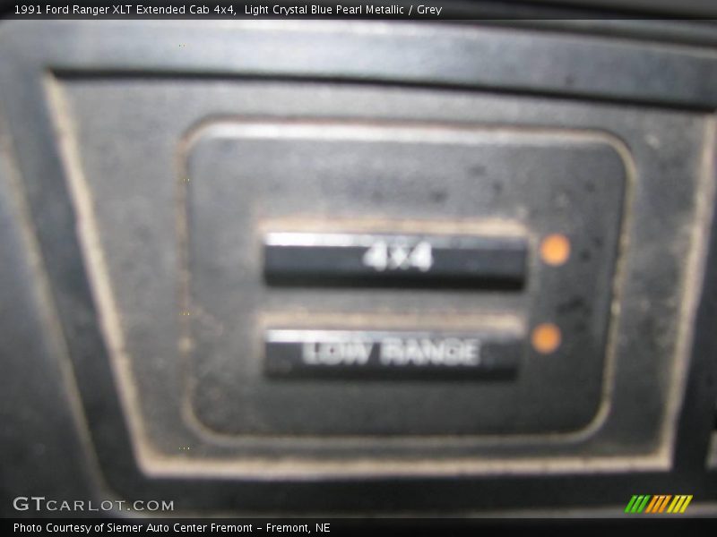 Light Crystal Blue Pearl Metallic / Grey 1991 Ford Ranger XLT Extended Cab 4x4