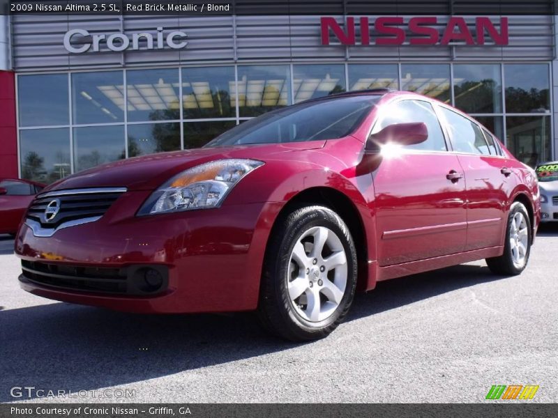 Red Brick Metallic / Blond 2009 Nissan Altima 2.5 SL
