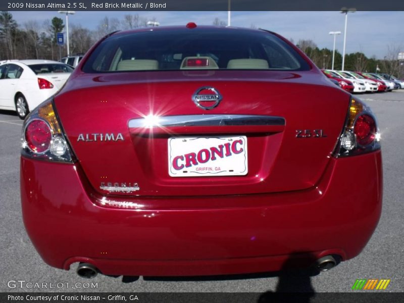 Red Brick Metallic / Blond 2009 Nissan Altima 2.5 SL