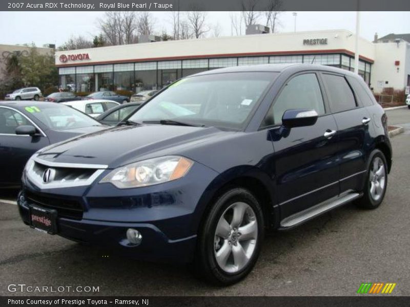 Royal Blue Pearl / Taupe 2007 Acura RDX Technology