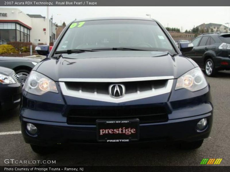 Royal Blue Pearl / Taupe 2007 Acura RDX Technology