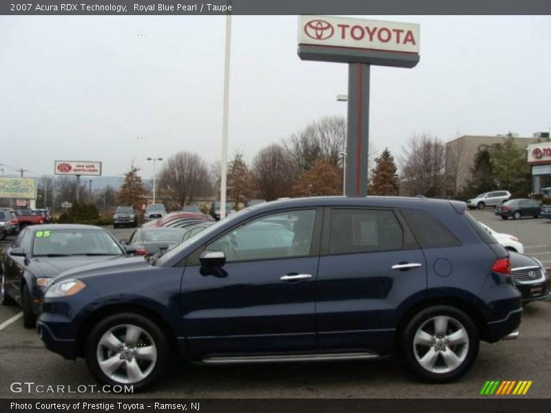 Royal Blue Pearl / Taupe 2007 Acura RDX Technology