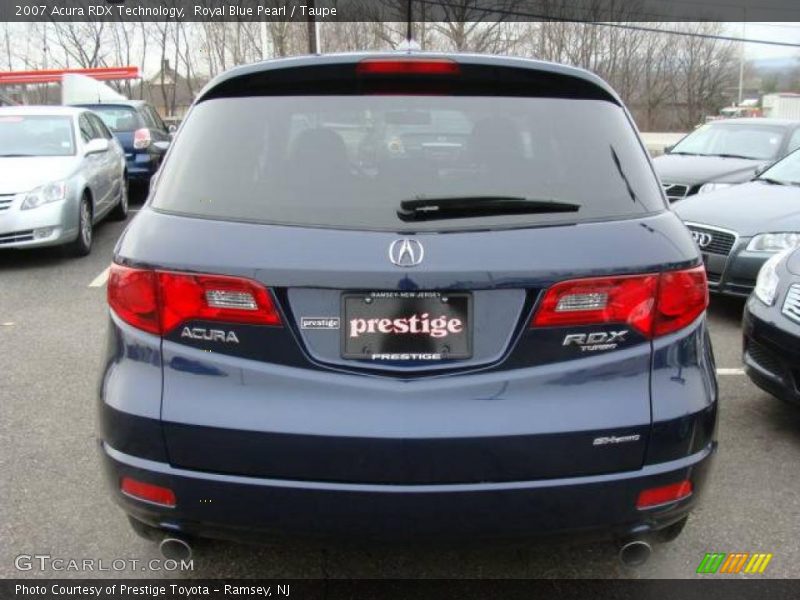 Royal Blue Pearl / Taupe 2007 Acura RDX Technology
