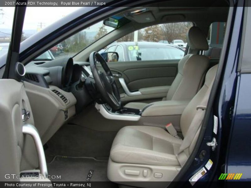 Royal Blue Pearl / Taupe 2007 Acura RDX Technology