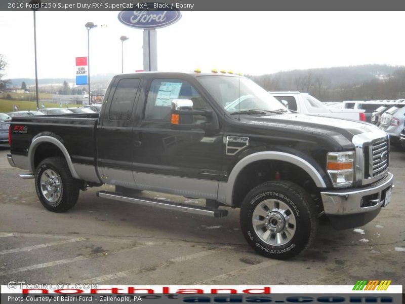 Black / Ebony 2010 Ford F250 Super Duty FX4 SuperCab 4x4