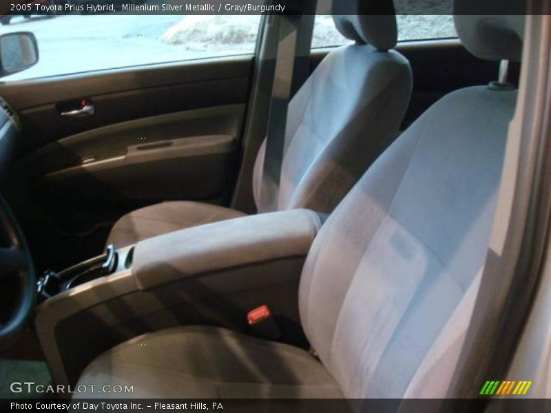 Millenium Silver Metallic / Gray/Burgundy 2005 Toyota Prius Hybrid