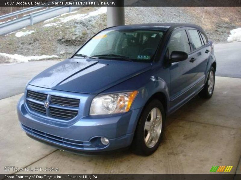 Marine Blue Pearl / Pastel Slate Gray 2007 Dodge Caliber SXT