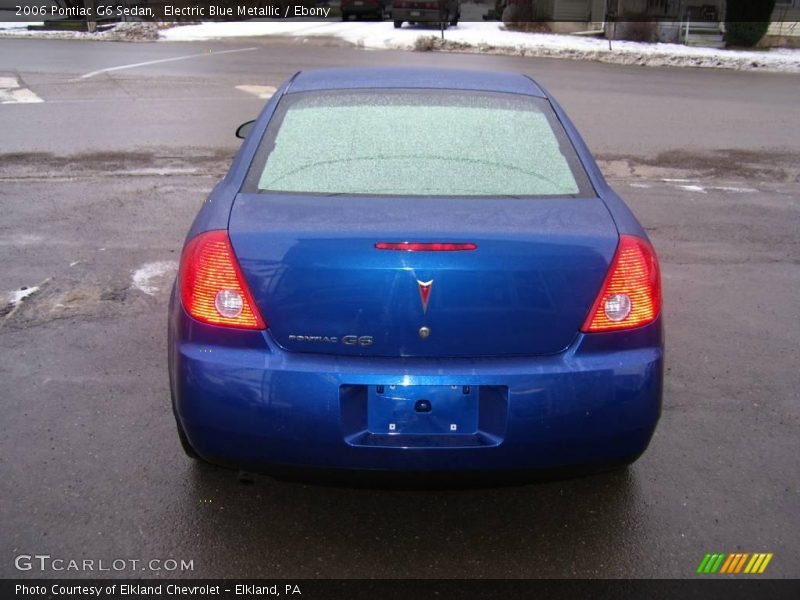 Electric Blue Metallic / Ebony 2006 Pontiac G6 Sedan