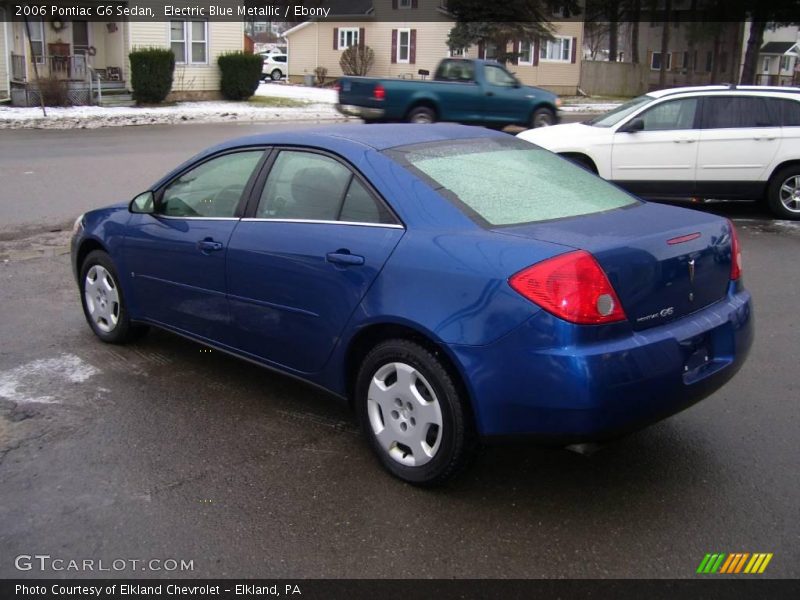 Electric Blue Metallic / Ebony 2006 Pontiac G6 Sedan