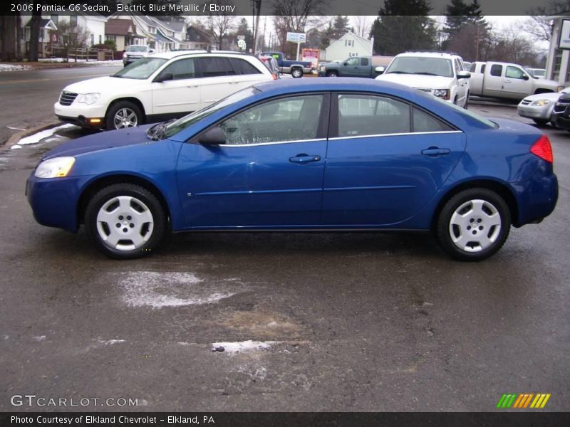 Electric Blue Metallic / Ebony 2006 Pontiac G6 Sedan