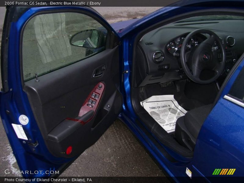 Electric Blue Metallic / Ebony 2006 Pontiac G6 Sedan