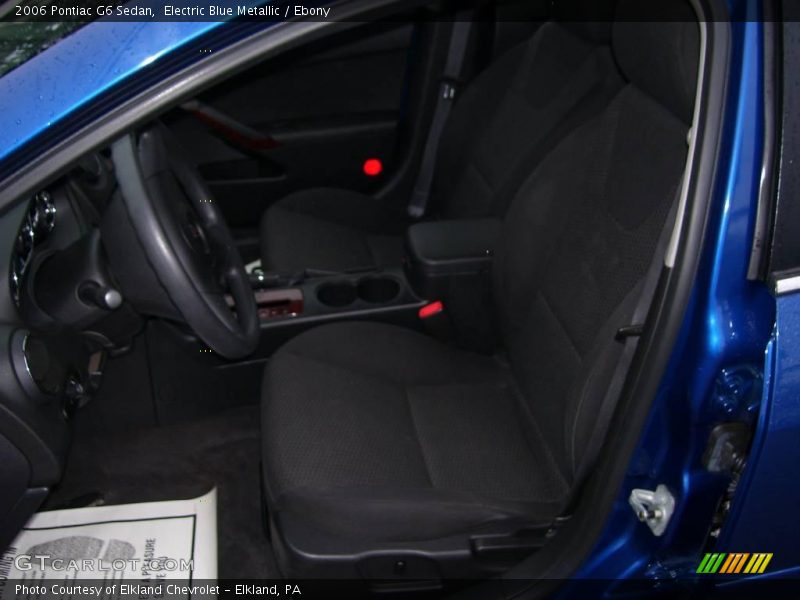 Electric Blue Metallic / Ebony 2006 Pontiac G6 Sedan