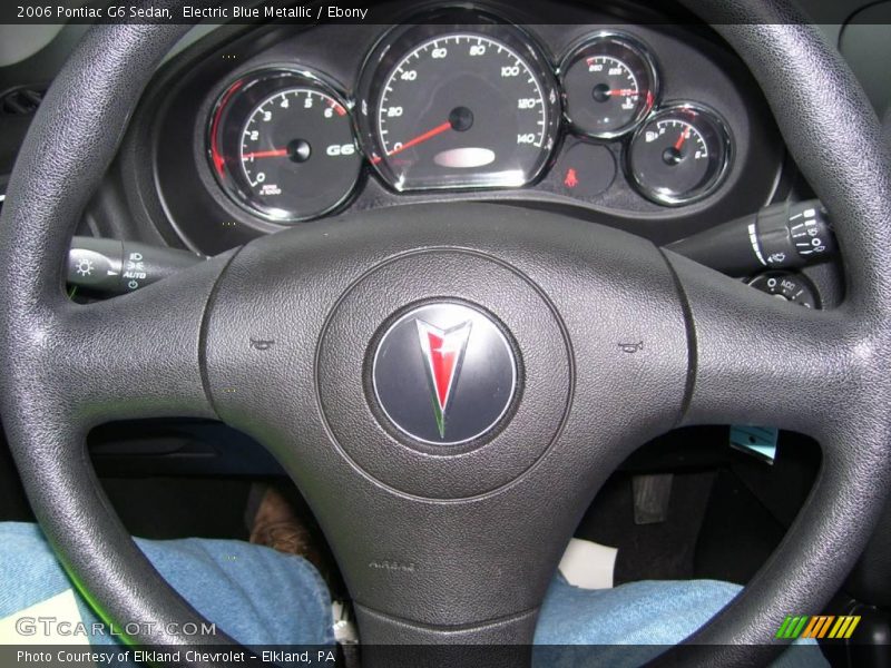 Electric Blue Metallic / Ebony 2006 Pontiac G6 Sedan