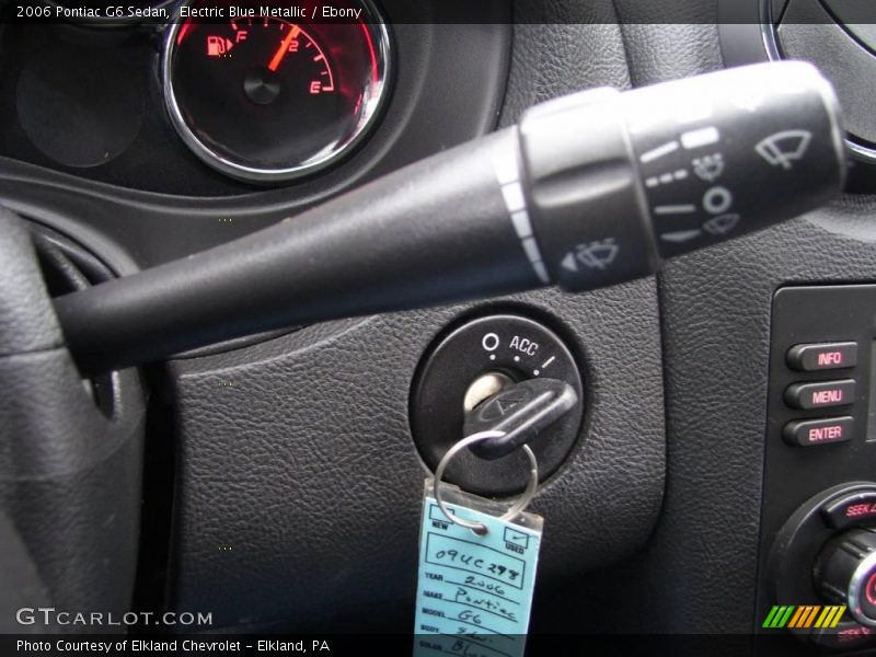 Electric Blue Metallic / Ebony 2006 Pontiac G6 Sedan