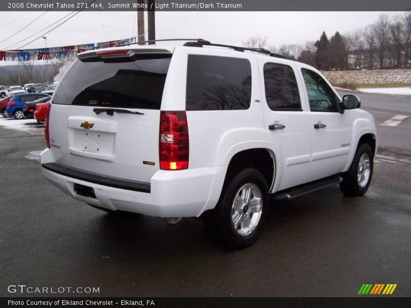 Summit White / Light Titanium/Dark Titanium 2008 Chevrolet Tahoe Z71 4x4