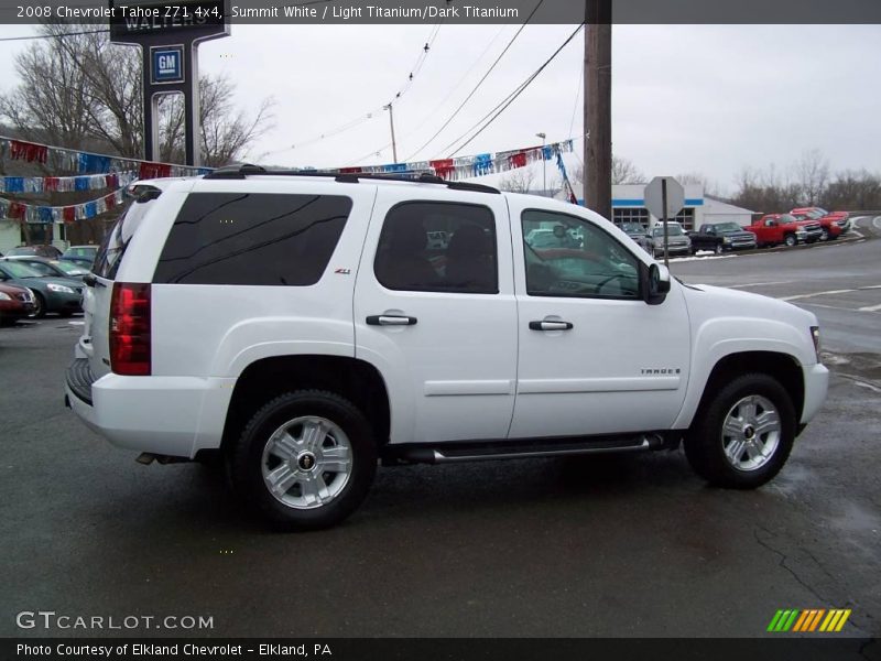 Summit White / Light Titanium/Dark Titanium 2008 Chevrolet Tahoe Z71 4x4