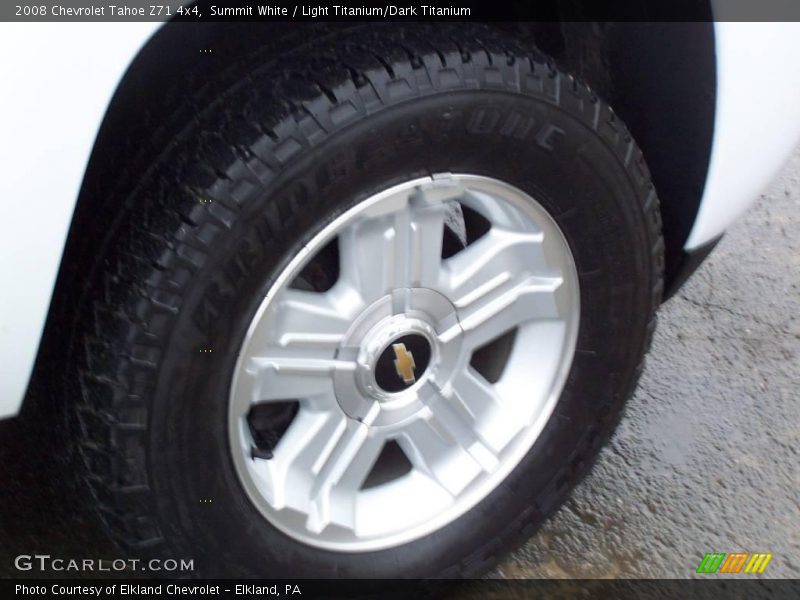 Summit White / Light Titanium/Dark Titanium 2008 Chevrolet Tahoe Z71 4x4