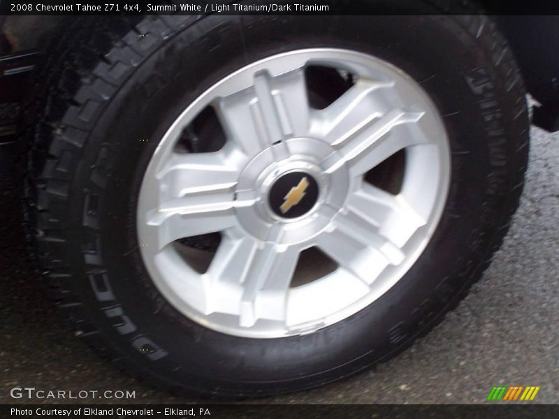 Summit White / Light Titanium/Dark Titanium 2008 Chevrolet Tahoe Z71 4x4